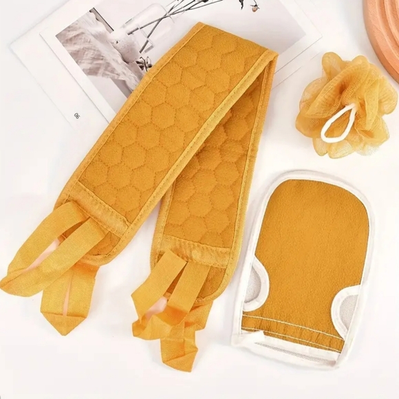 Yellowish Gold Bath & Shower Care Scrub Set - Picture 2 of 5